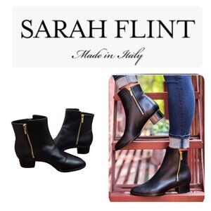 Sarah Flint Perfect Zip Bootie 30 Size EU 41/US 10